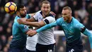 Striker Tottenham Hotspur, Harry Kane salah satu pemain yang pernah merasakan ketangguhan Jordi Amat. (AFP/Ben Stansall)