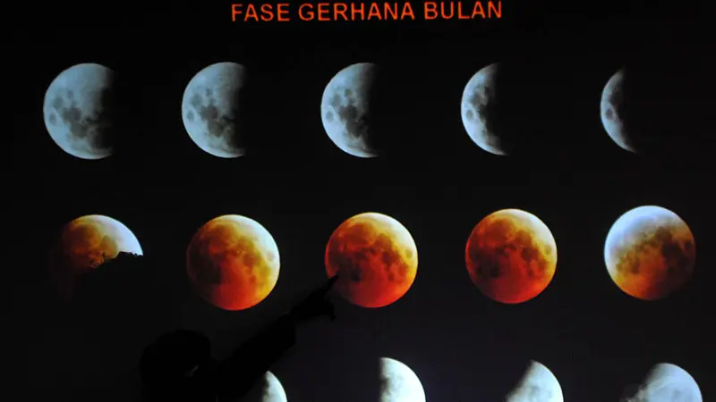 Bulan Menjadi Merah Darah Saat Gerhana