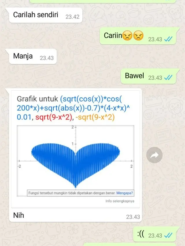 6 Chat Nyatakan Cinta Lewat Rumus Matematika Ini Bikin Senyum Sambil Mikir