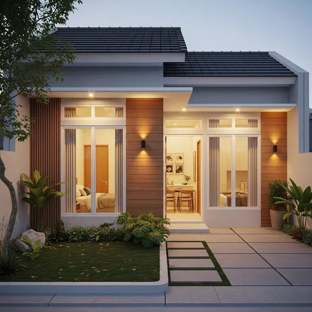 6 Desain Rumah Ukuran 6x8 Meter yang Fungsional, Solusi Hunian Minimalis Modern