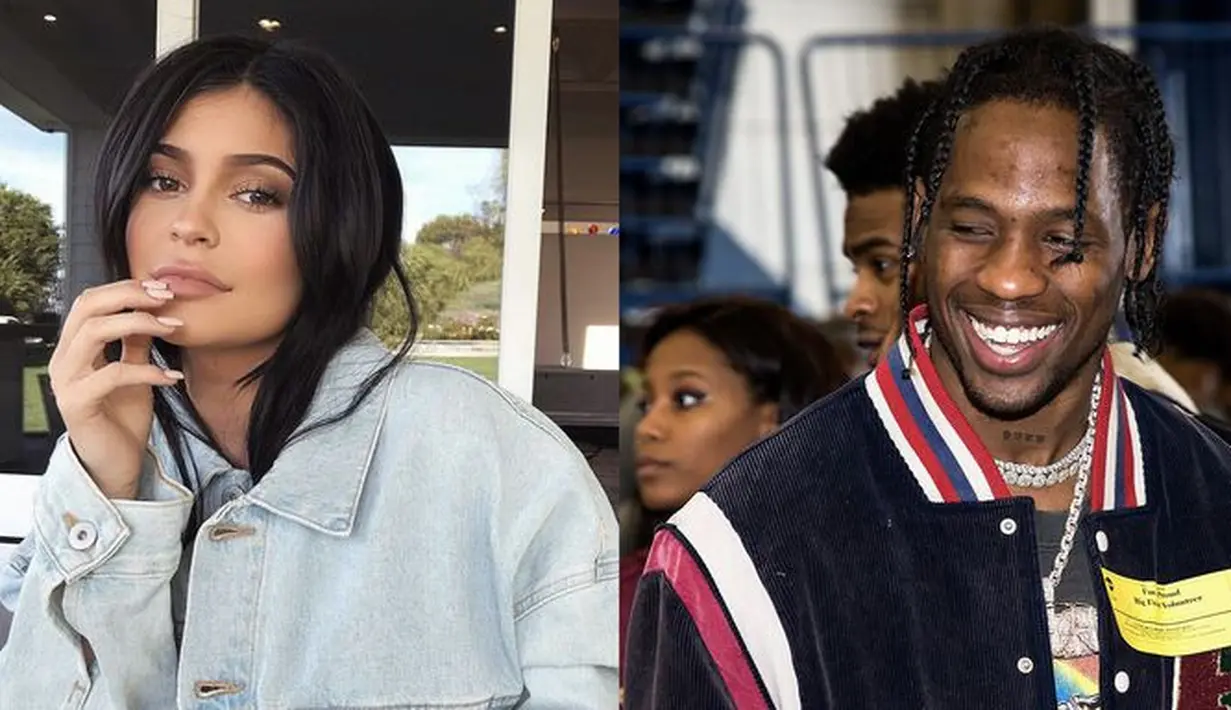 Kylie Jenner memang ibu dari anak Travis Scott. Lalu, benarkah dirinya sudah bertunangan dengan rappet tersebut? (Elle)