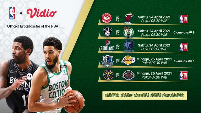 Jadwal NBA di Vidio