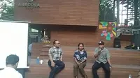 Diskusi interaktif dengan tema 'Pemuda Milenial Penjaga Hutan di Timur Indonesia' di kantor KLHK di Jakarta. (Liputan6.com/Henry)
