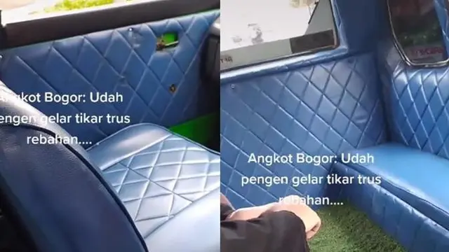 Angkot dengan Interior Super Nyaman (TikTok/@sucia45)