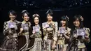 Popularitas JKT48 terus ditunjukan lewat bakat dan karyanya para personel. Kali ini JKT48 resmi meluncurkan album kedua yang bertajuk 'Mahagita'. (Adrian Putra/Bintang.com)
