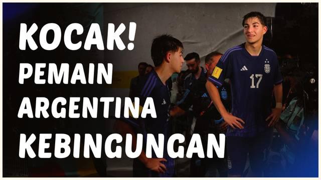 Berita video kejadian lucu terjadi seusai laga antara Timnas Argentina U-17 vs Timnas Polandia U-17, pemain Argentina tampak kebingungan saat ditanya oleh media karena kehilangan translatornya di mixed zone.