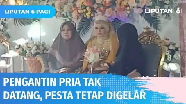 VIDEO: Viral! Ditinggal Mempelai Pria, Sambil Menangis Pengantin Wanita Tetap Gelar Pesta Pernikahan