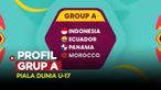 Berita video, profil 4 negara di Grup A Piala Dunia U-17 meliputi Indonesia sebagai tuan rumah, Ekuador, Panama dan Maroko.
