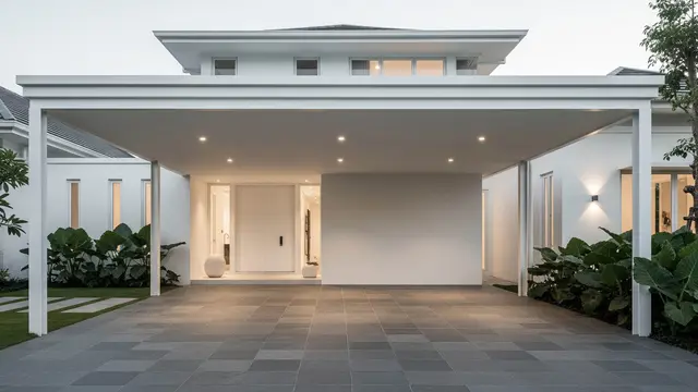 Desain Rumah Minimalis Carport 2 Mobil