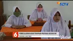 Pengumuman kelulusan siswa kelas 6 SD Negeri Gentong 1 Pasuruan, Kamis siang, sekaligus menjadi uji coba proses pembelajaran era normal baru dengan penerapan protokol kesehatan.
