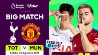Jadwal Live Streaming Tottenham Vs Manchester United di Vidio, Sabtu 19 Agustus 2023. (Sumber: dok. vidio.com)