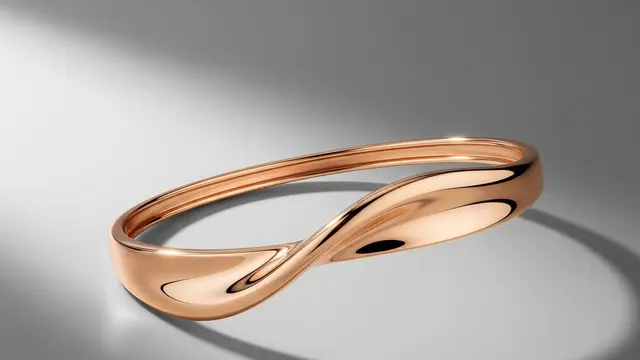 Gelang Twist Rose Gold Minimalis