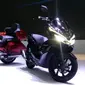 Honda Gold Wing dan Honda PCX Hybrid resmi diperkenalkan di IIMS 2018. (Arief Aszhari/Liputan6.com)