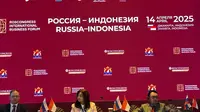 Forum Bisnis Rusia Indonesia 2025 yang diselenggarakan di Hotel Raffles, Jakarta, Senin (14/4/2025). (Liputan6.com/Benedikta Miranti)