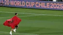 Untuk diketahui, ini menjadi final pertama bagi Maroko di Piala Dunia U-20, setelah sebelumnya meraih peringkat keempat pada tahun 2005. (Rodrigo ARANGUA/AFP)