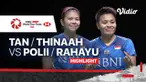 Berita video highlights kemenangan Greysia Polii / Apriyani Rahayu atas pasangan Malaysia di Grup A nomor ganda putri BWF World Tour Finals 2021, Jumat (3/12/2021).