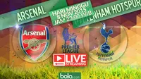 Arsenal vs Tottenham Hotspur (Bola.com/Samsul Hadi)