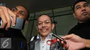 Hakim Agung Surya Jaya usai mendatangi KPK, Jakarta (8/9). Kedatangan Surya untuk berdiskusi dengan Pimpinan KPK. (Liputan6.com/Helmi Afandi)
