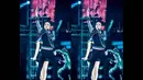 Dara pun terlihat enerjik saat beraksi di atas panggung, tak mau ia lewatkan untuk diabadikan ke dalam media sosial miliknya. (instagram.com/krungy21)