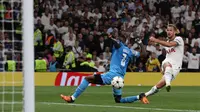 Striker Tottenham Hotspur Harry Kane dalam pertandingan Liga Champions Grup D melawan Marseille di Tottenham Hotspur Stadium, Rabu, 7 September 2022. (ADRIAN DENNIS / AFP)