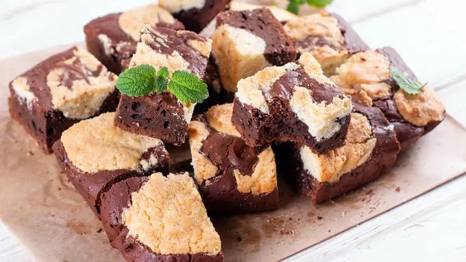 kue brookie brownies fudgy