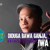 Iwa K melakukan tes urine setelah tertangkap polisi karena diduga membawa ganja.