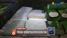 Harga kedelai mahal akibat dampak dari melemahnya rupiah terhadap dolar, pedagang tahu dan tempe kecilkan ukuran.