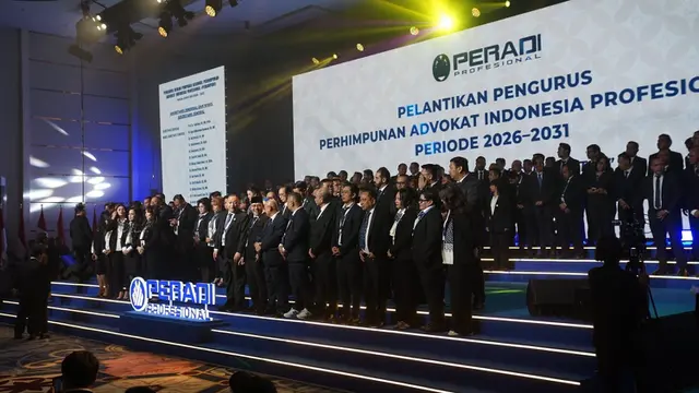 Pelantikan pengurus PERADI Profesional periode 2026–2031 di Hotel Fairmont, Senayan, Jakarta (Istimewa)