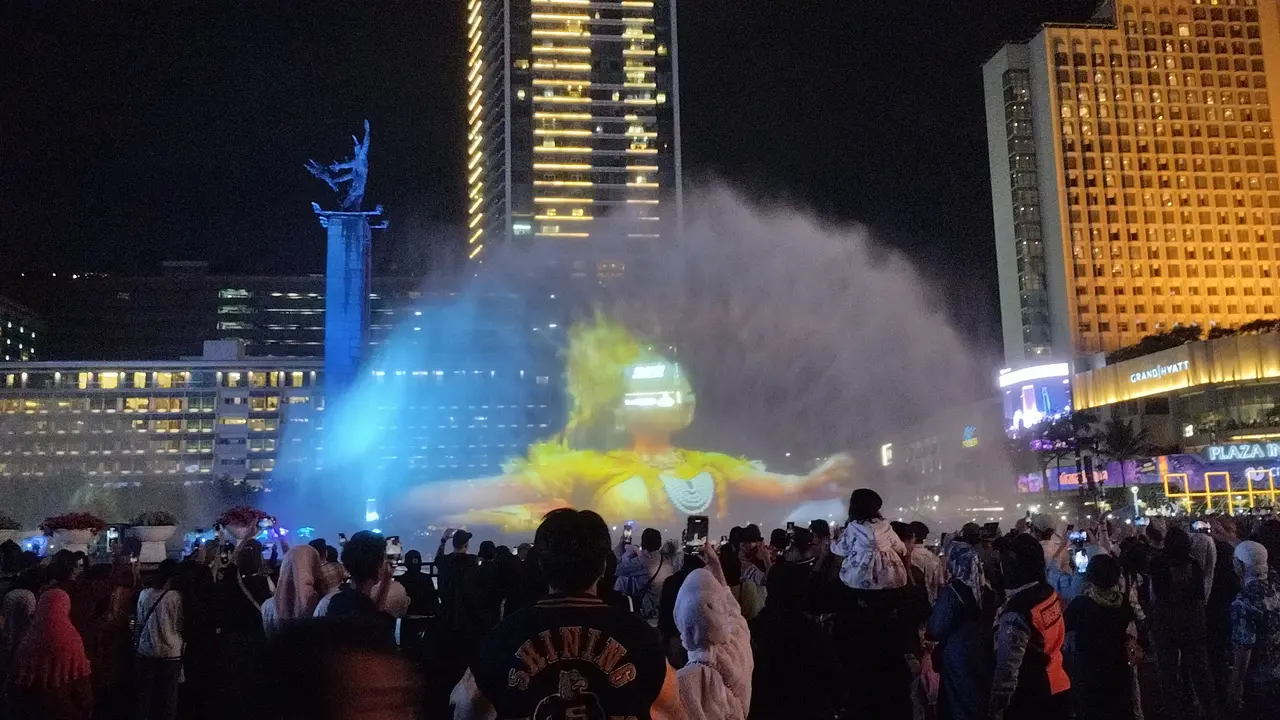 Tahun baru di bundaran HI