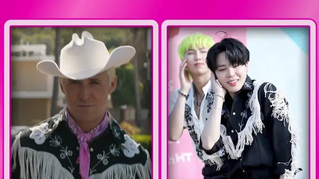 Ryan Gosling kirim pesan untuk Jimin soal kostum film Barbie. (Tangkapan layar Twitter/ barbiethemovie)