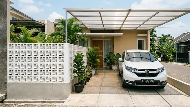 Model Roster untuk Area Carport agar Tidak Terlalu Terbuka (AI Generated)