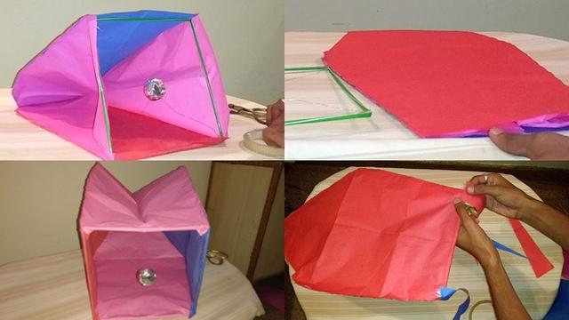 Memasangkan lampion dengan pembakar