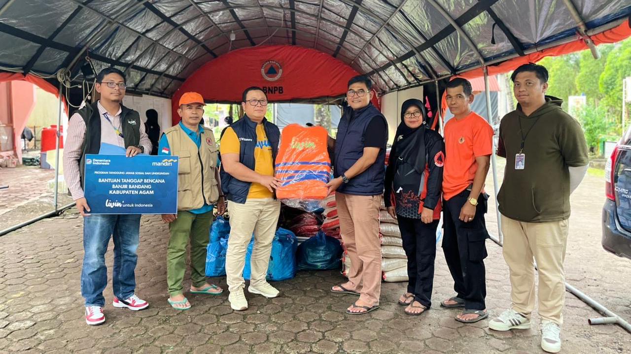 Bank Mandiri Hadir untuk Sumatera, Saluran Ribuan Bantuan Tanggap Darurat bagi Warga Terdampak Bencana