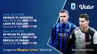Jadwal Serie A di Vidio. (Sumber: Vidio)