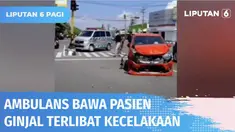 Sebuah ambulans yang tengah membawa pasien gagal ginjal terlibat kecelakaan dengan mobil lain di Ngawi, Jawa Timur. Kecelakaan berawal dari ambulans yang menyalakan sirine dan terobos lampu merah sementara dari arah lain minibus tengah melaju kencang...