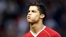 Bintang Manchester United, Cristiano Ronaldo, saat tampil melawan AC Milan pada laga Liga Champions di Stadion Old Trafford, Manchester, Selasa (24/4/2007). (AFP/Andrew Yates)