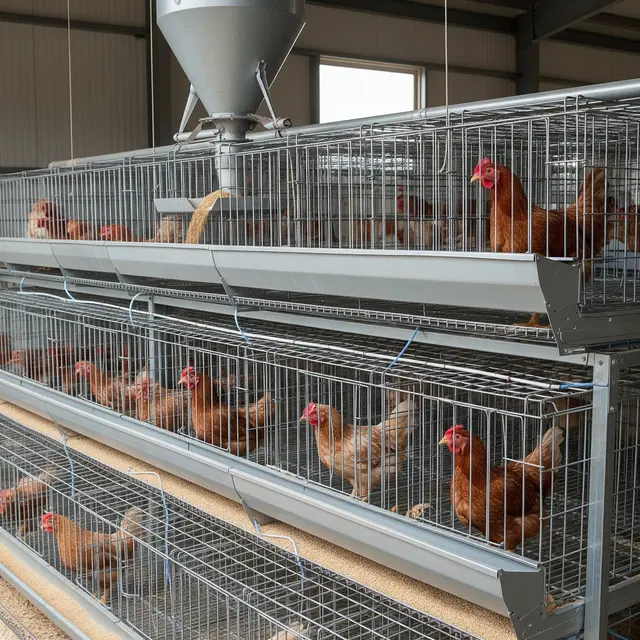 Kandang Ayam dengan Sistem Pakan Otomatis (Gemini AI)