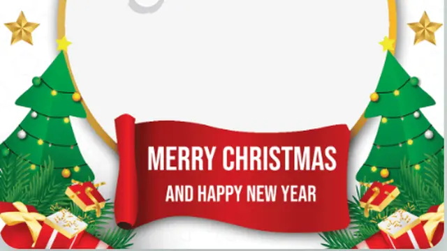 Desain Twibbon Natal dan Tahun Baru yang Minimalis dan Elegan