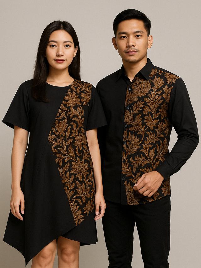 Batik Kombinasi Asimetris Kekinian (Foto: Rizka Nur Laily via ChatGPT)