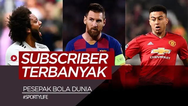 Berita video deretan pesepak bola dunia dengan subscribers terbanyak di Youtube. Siapakah yang terbanyak?