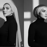 Ashanty terlihat manglingi saat menjajal berbagai gaya hijab. Istri Anang Hermansyah itu pancarkan aura cantik paripurna bak putri Dubai [@ashanty_ash]