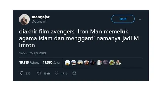 Cerita Akhir Kelanjutan Avengers:Endgame Versi Netizen
