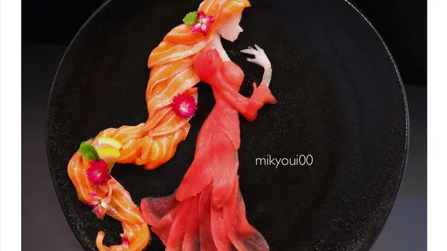 Keren, 6 Kreasi Indah Sashimi Ini Bisa Dimakan Lo