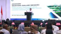 Mendagri Muhammad Tito Karnavian saat memberi arahan sekaligus membuka Simposium Desa 2023 bertajuk "Urgensi Revisi UU Desa No. 6 Tahun 2014 Membangun Indonesia dari Desa" di Hotel Grand Paragon Gajah Mada, Jakarta, Minggu (19/2)/Istimewa.