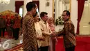 Kepala Badan Intelejen Negara (BIN) Sutiyoso hadir Silaturahmi Idul Fitri 1437 H di Istana Negara, Jakarta, Senin (11/7). (Liputan6.com/Faizal Fanani)