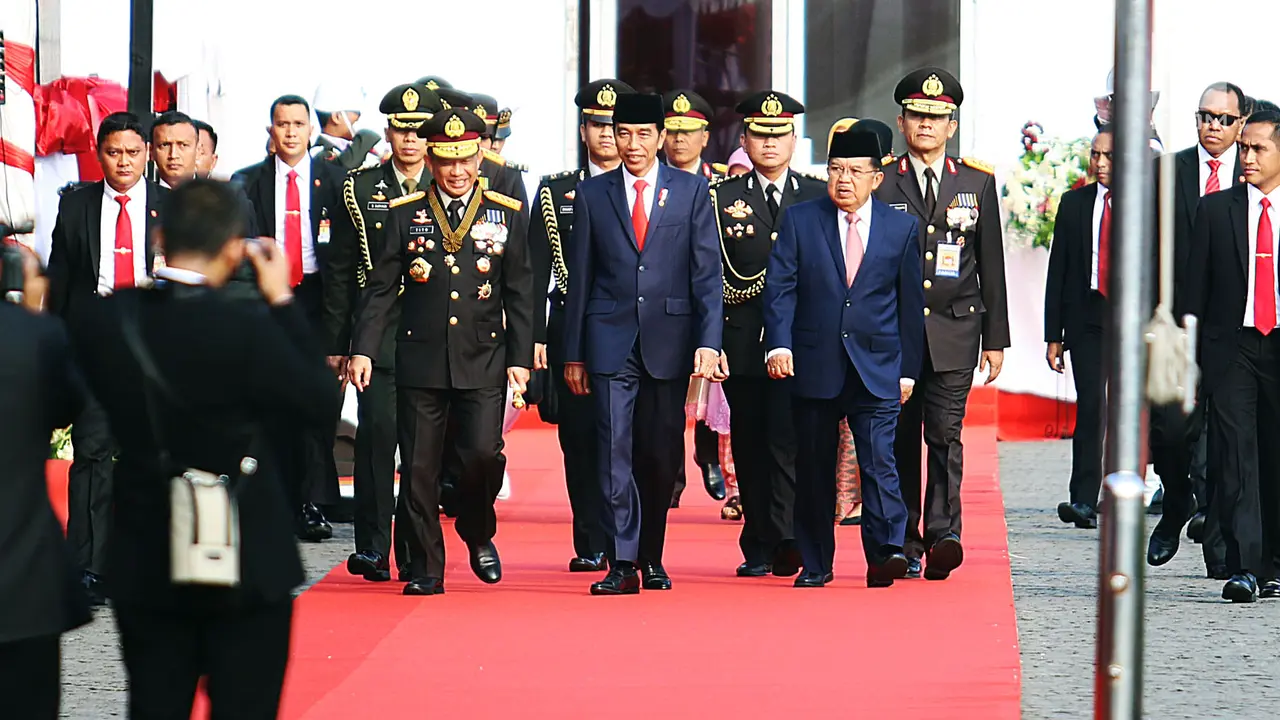 Jokowi Pimpin Upacara Peringatan HUT ke-71 Bhayangkara