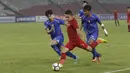 Penyerang Indonesia, Egy Maulana Vikri, saat melawan Chinese Taipei pada laga AFC U-19 di SUGBK, Jakarta, Kamis (18/10/2018). Indonesia menang 3-1 atas Chinese Taipei. (Bola.com/M Iqbal Ichsan)