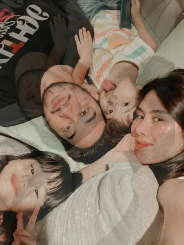 Syahnaz Sadiqah dan keluarga kecilnya (Instagram/syahnazs)