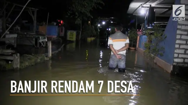 Banjir ini disebabkan meluapnya kali Semajid, akibat kiriman air dari kecamatan Omben, kabupaten Sampang.