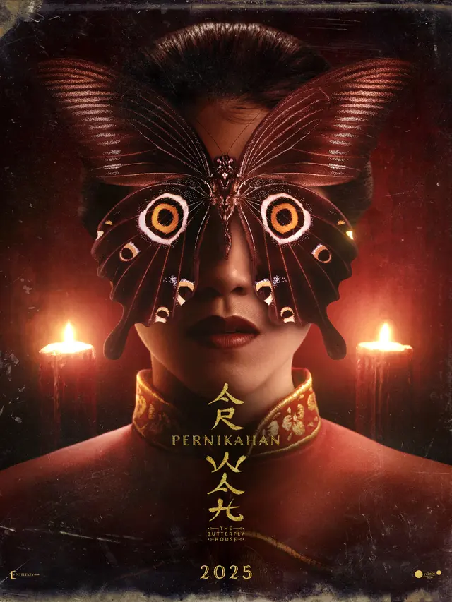Poster film Pernikahan Arwah (The Butterfly House)